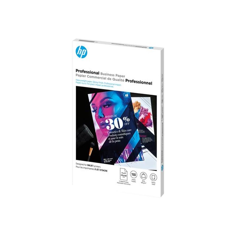 HP Inkjet Brochure Paper - brochure paper - glossy - 150 sheet(s) - Tabloid (11 in x 17 in) - 180 g/m 