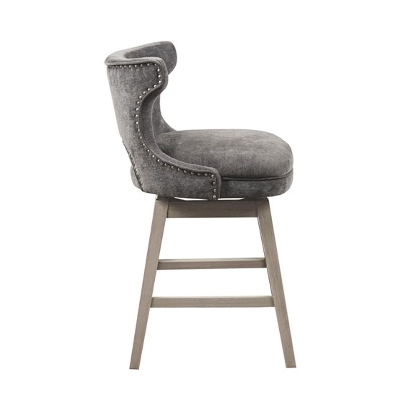 Charcoal Emmett 25.75" Swivel Counter Stool