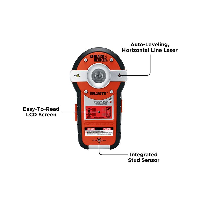 Black & Decker - BullsEye Auto Leveling Laser w/ Stud Sensor