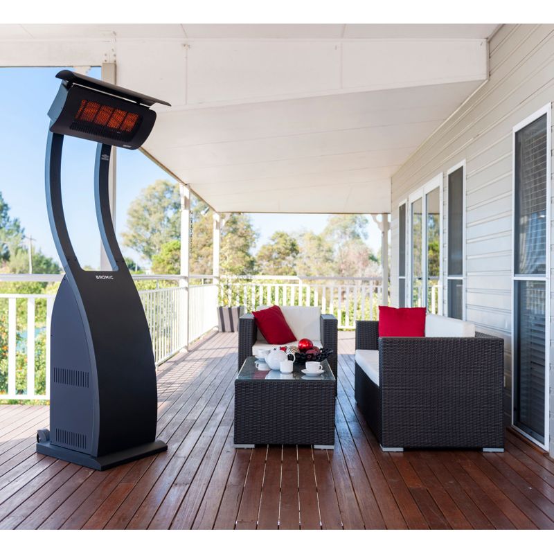 Bromic Heating - Outdoor Heater - Tungsten Portable - LPG - 38,500 BTU - Black