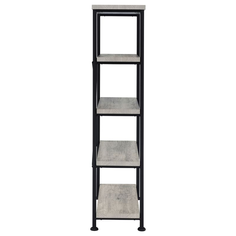 Analiese 4-shelf Bookcase Grey Driftwood