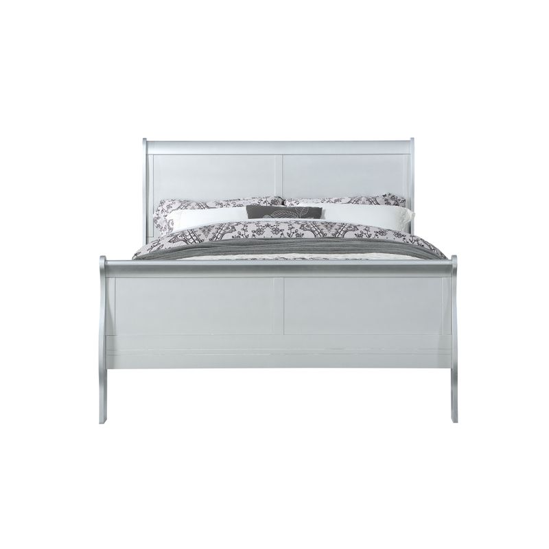 ACME Louis Philippe Twin Bed, Platinum