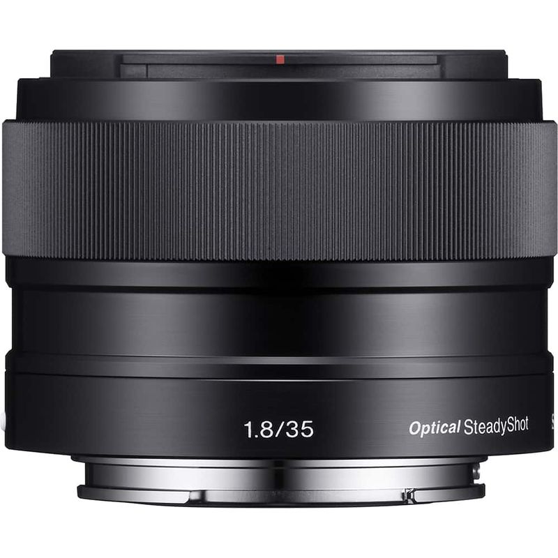 Sony - 35mm f/1.8 Prime Lens for Most NEX E-Mount Cameras - Black