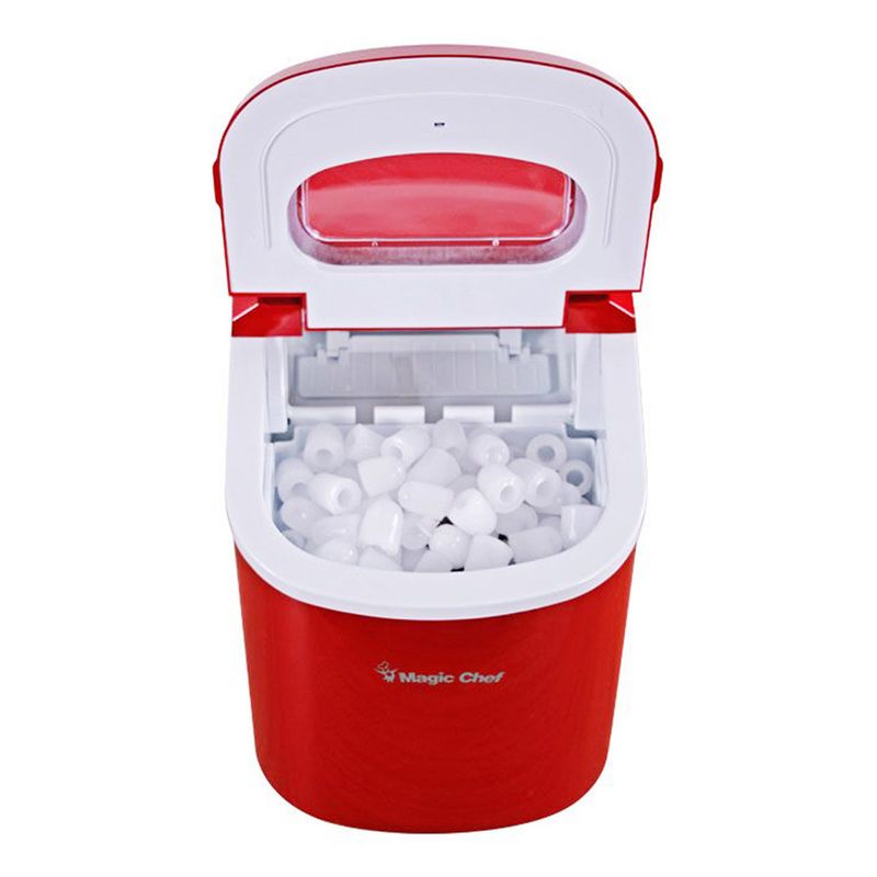 Magic Chef 27 lb. Red Countertop Ice Maker