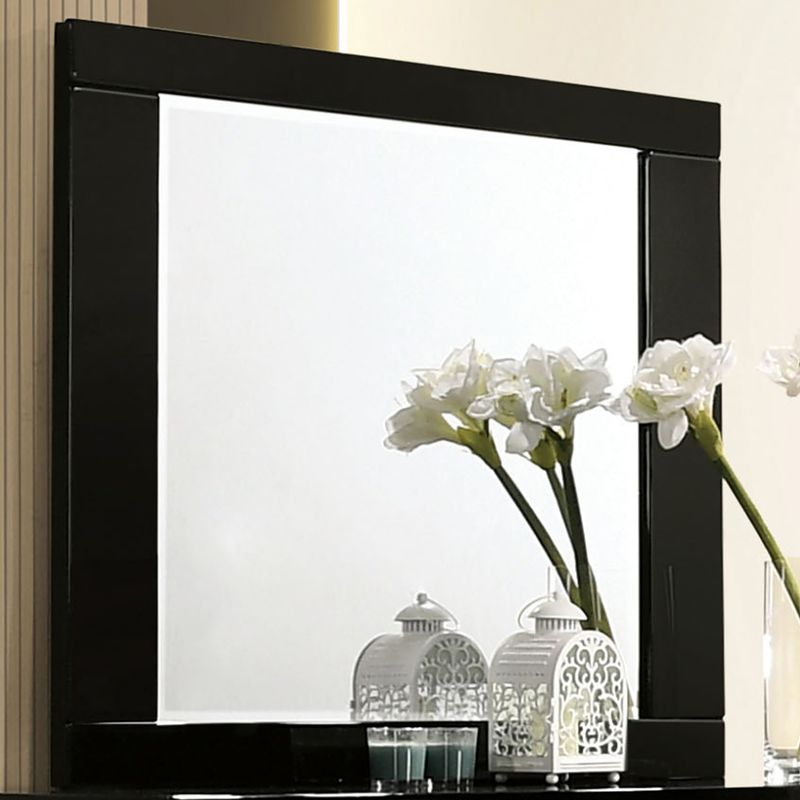 Contemporary Mirror in Black