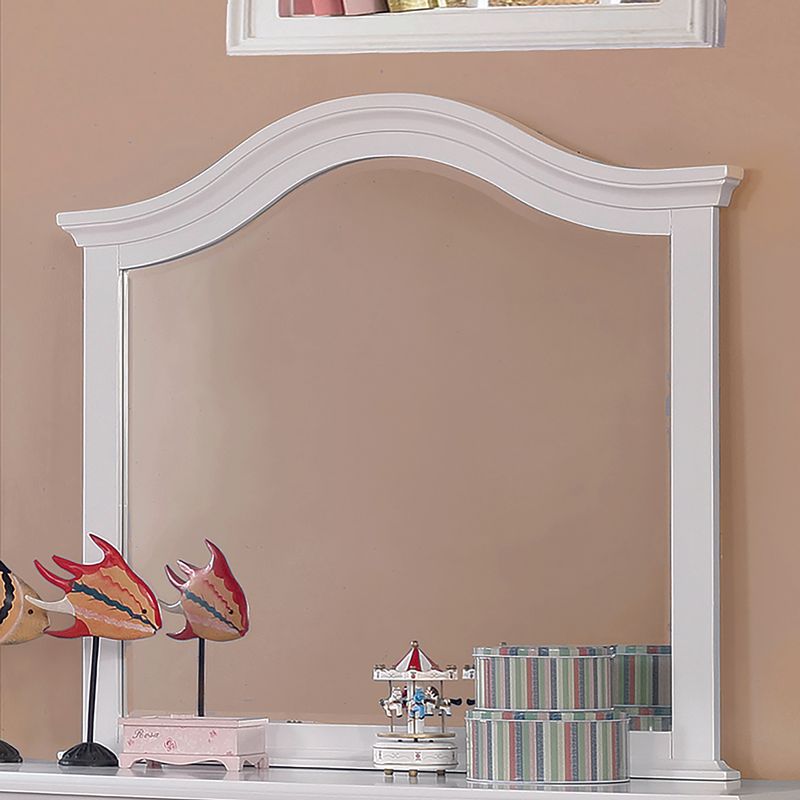 Traditional Mirror in White