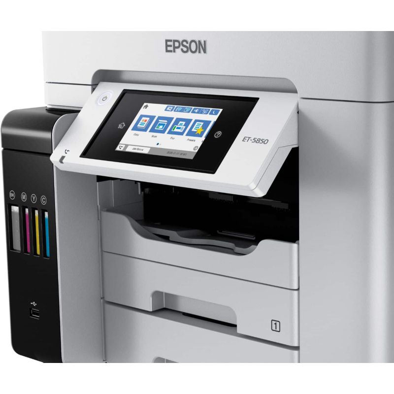 Epson - EcoTank Pro ET-5850 Wireless All-In-One Inkjet Printer - White