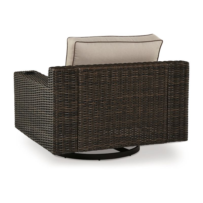 Coastline Bay Outdoor Swivel Lounge with Cushion