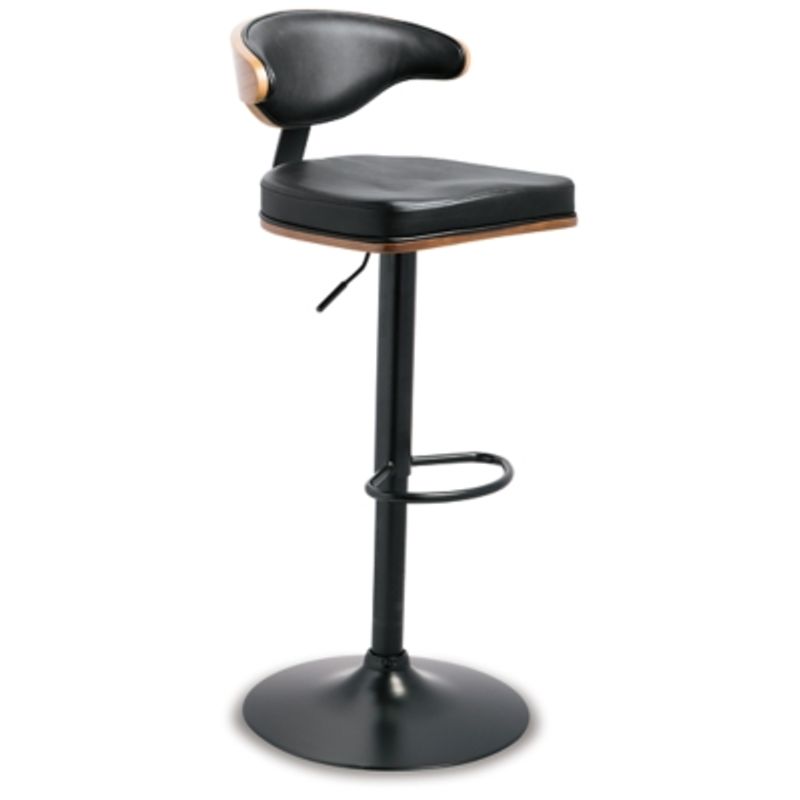 Brown/Black Bellatier Tall Upholstered Swivel Barstool(1/CN)