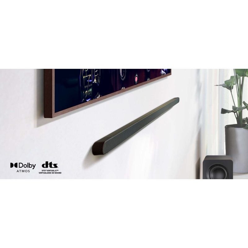Samsung - Ultra-Slim 3.1.2 Channel Dolby Atmos Soundbar w/ Subwoofer