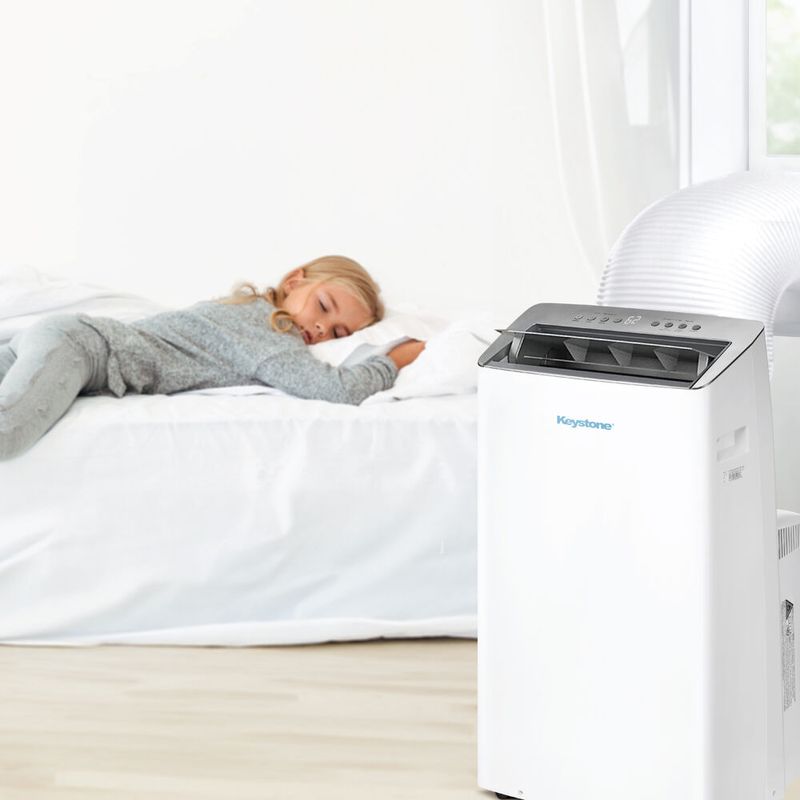Keystone - 14,000 BTU ASHRAE/12,000 BTU DOE Portable Inverter Air Conditioner with Remote Control