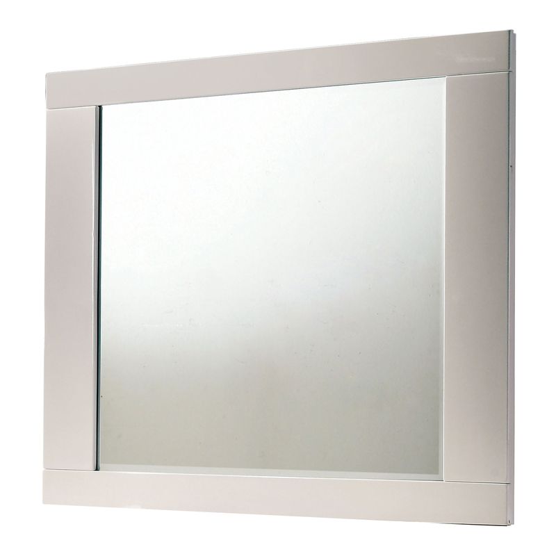 Contemporary Mirror in White