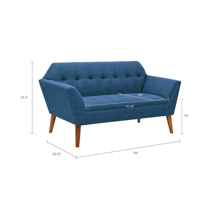 Blue Newport Loveseat