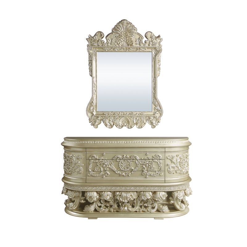 ACME Vatican Mirror, Champagne Silver Finish