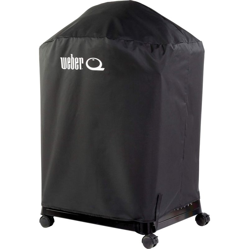 Weber - Premium Cover for Q 2800N+ Gas Grill with Cart - Black