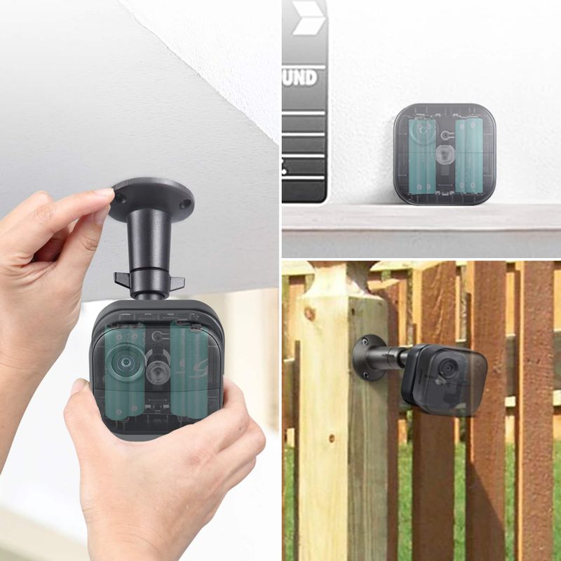Wasserstein - 2-Pack Battery Extension Pack Compatible with Blink Outdoor 4 Camera (Batteries NOT Included) - Black