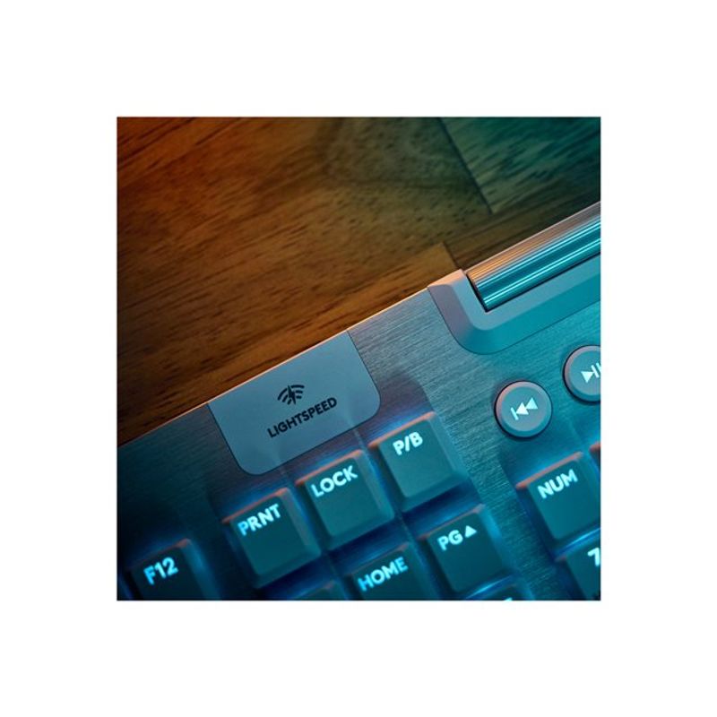 Logitech - G915 X LIGHTSPEED Full-size Wireless Mechanical GL Brown Tactile Switch Gaming Keyboard for PC/Mac with RGB Backlighting - White