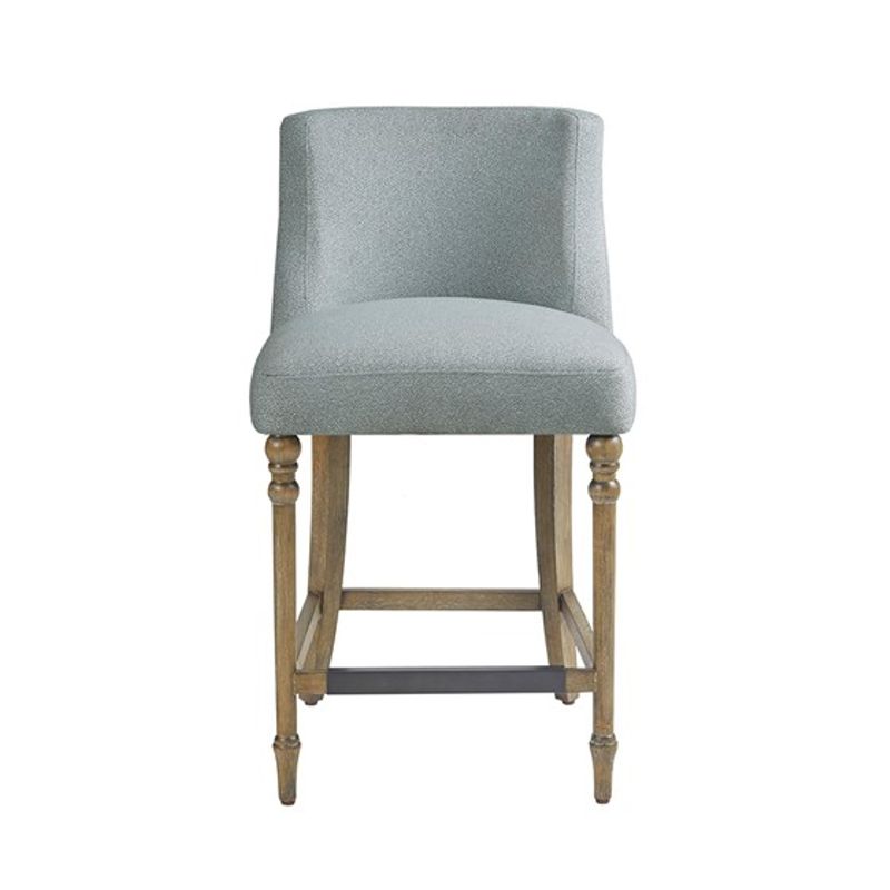 Blue Delaney 25" Upholstered Counter Stool