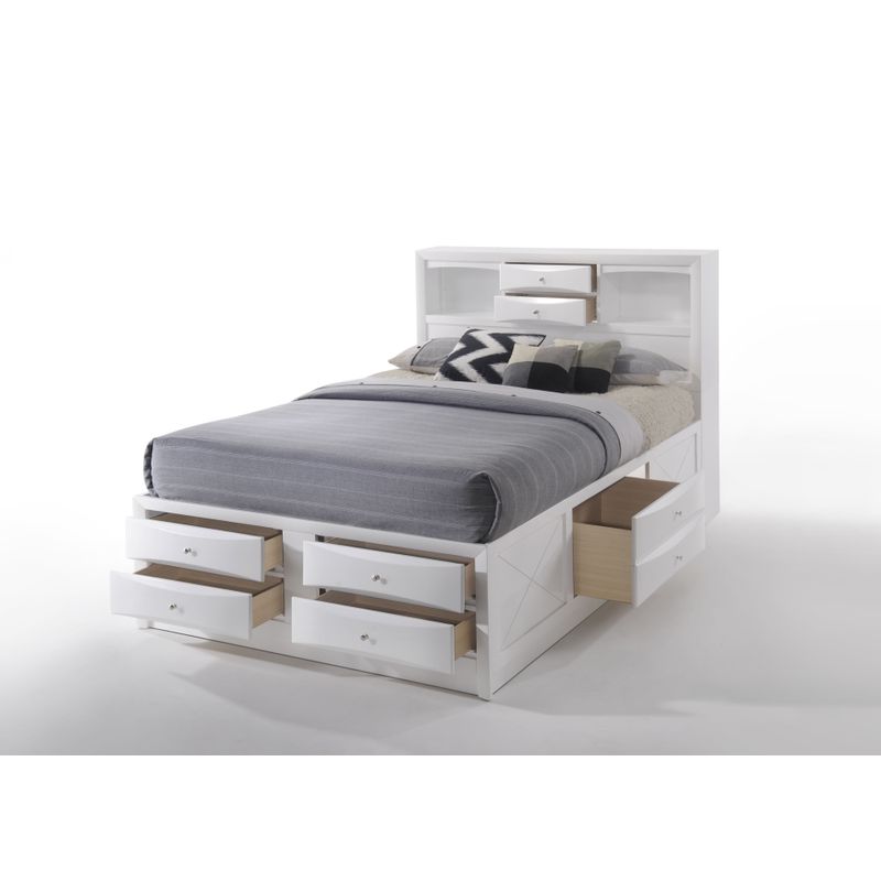 ACME Ireland Queen Bed w/Storage, White