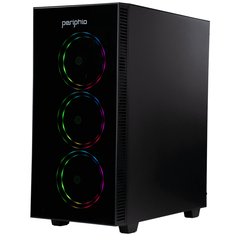 Periphio Terra Prebuilt Gaming PC, AMD Ryzen 7 5700G (4.6GHz Turbo), Radeon Vega 8 Graphics, 1TB M.2 NVMe SSD, 16GB DDR4 RAM, Windows 10, Wi