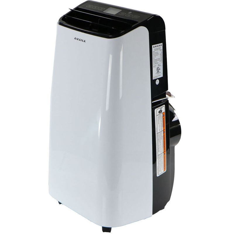 Amana - Portable Air Conditioner with Remote Control in White/Black for Rooms up to 350-Sq. Ft.