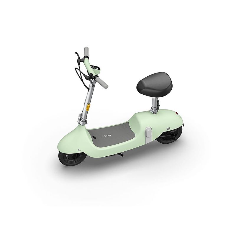 OKAI - Ceetle Pro Electric Scooter with Foldable Seat w/35 Miles Operating Range 15.5mph Max Speed - Green