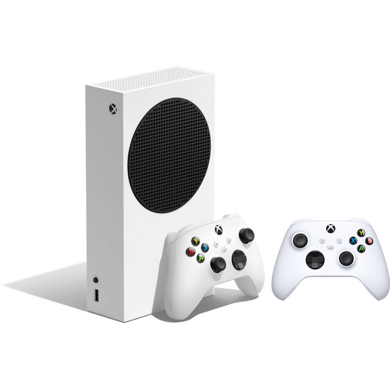 Xbox Series S 512 GB All-Digital Gaming Console & White Controller (Total of 2 Controllers Included)