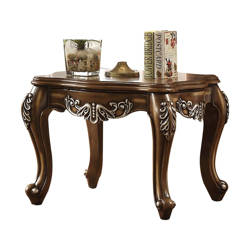 ACME Latisha End Table, Antique Oak