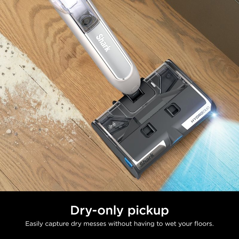 Shark - HydroDuo with Dirt-Reveal Technology, Cordless wet & dry hard floor cleaner picks up, mops, & scrubs - Stone Metallic