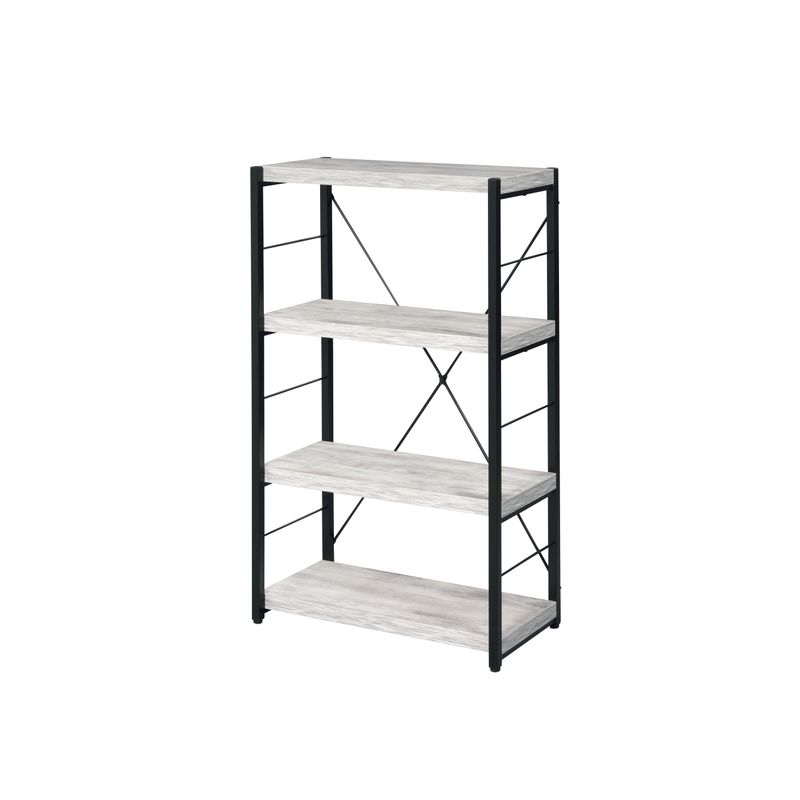 ACME Bob Bookshelf, Antique White & Black