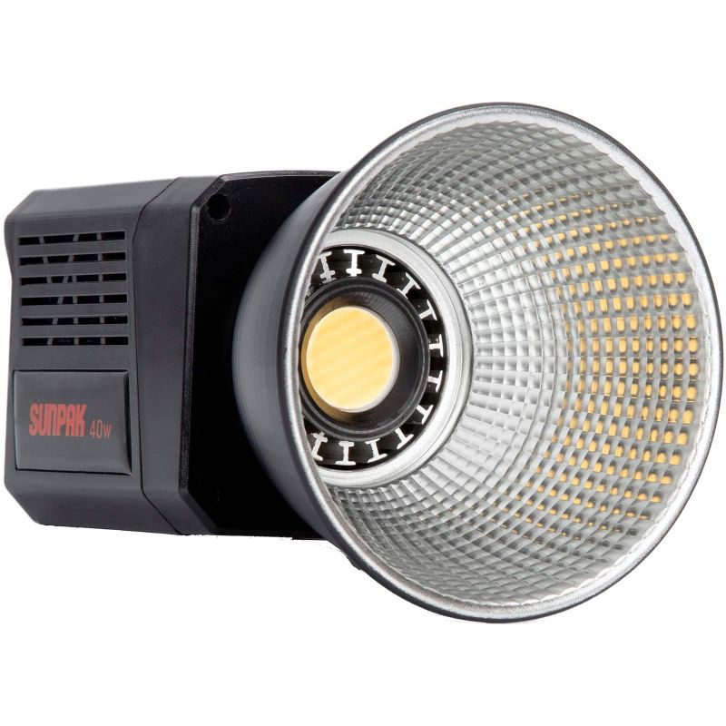 Sunpak - COB-40 Bi-Color 40W COB LED Video Light - Black