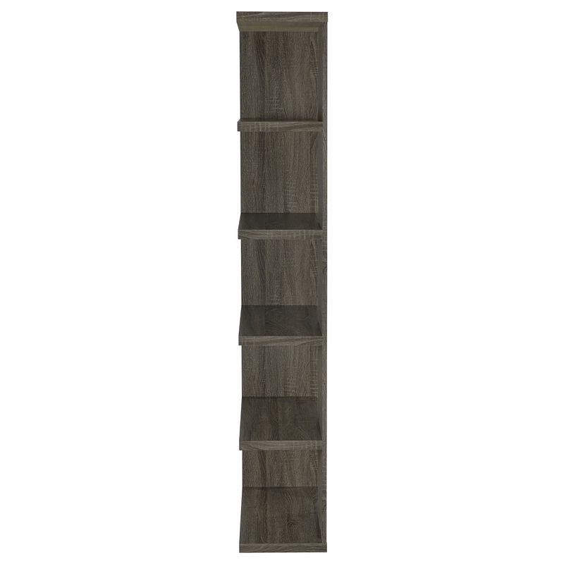 Harrison 5-tier Bookcase Weathered Grey