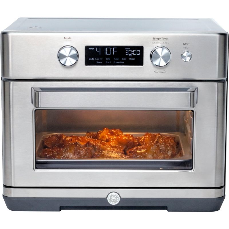 GE - Convection Toaster Oven with Air Fry - Stainless Steel