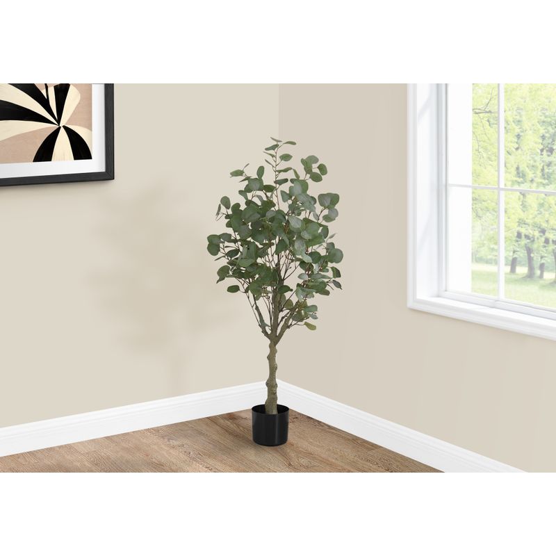 Artificial Plant - 46"H / Indoor Eucalyptus Tree/ 5" Pot