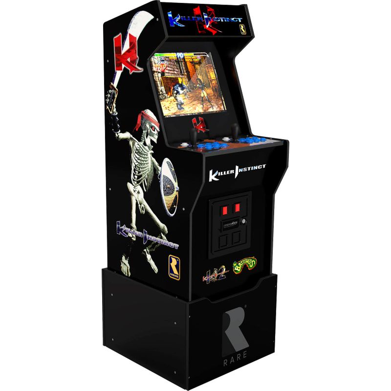 Arcade1Up - Killer Instinct Arcade with Stool Riser Lit Deck  Lit Marquee - Multi