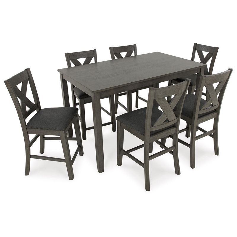 Caitbrook Counter Height Dining Table and Bar Stools (Set of 7)