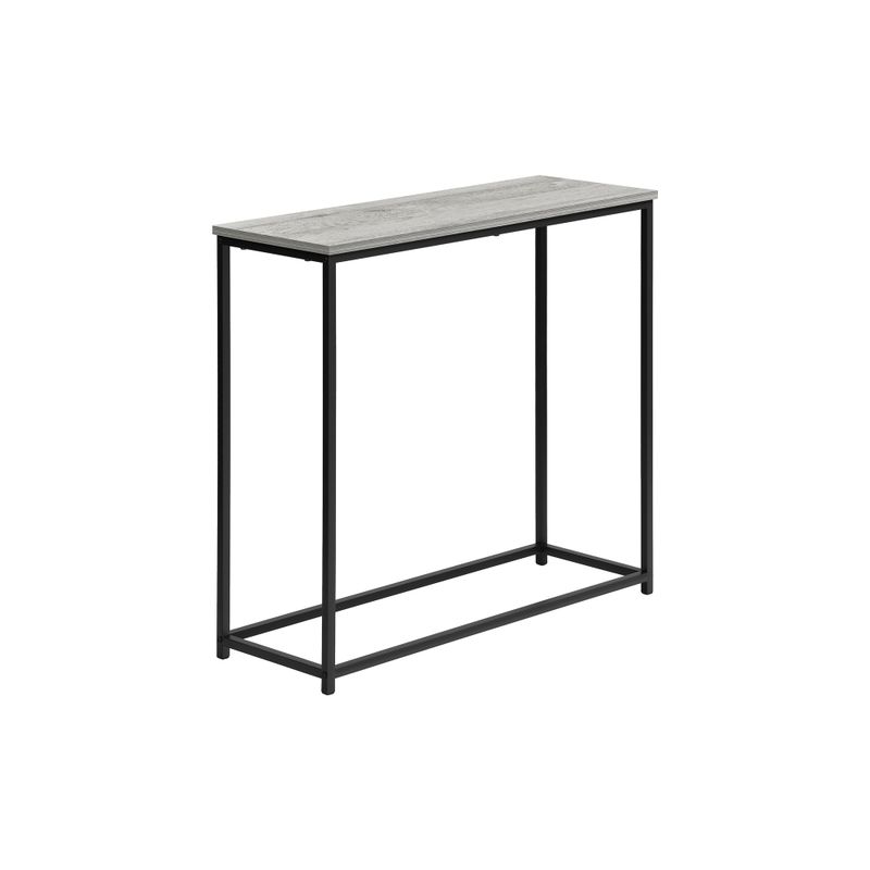 Accent Table/ Console/ Entryway/ Narrow/ Sofa/ Living Room/ Bedroom/ Metal/ Laminate/ Grey/ Black/ Contemporary/ Modern