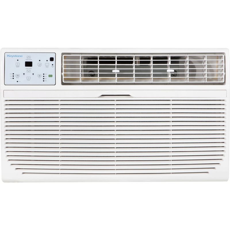 Keystone - 10,000 BTU 230V Through-the-Wall Air Conditioner with 10,600 BTU Supplemental Heat Capability