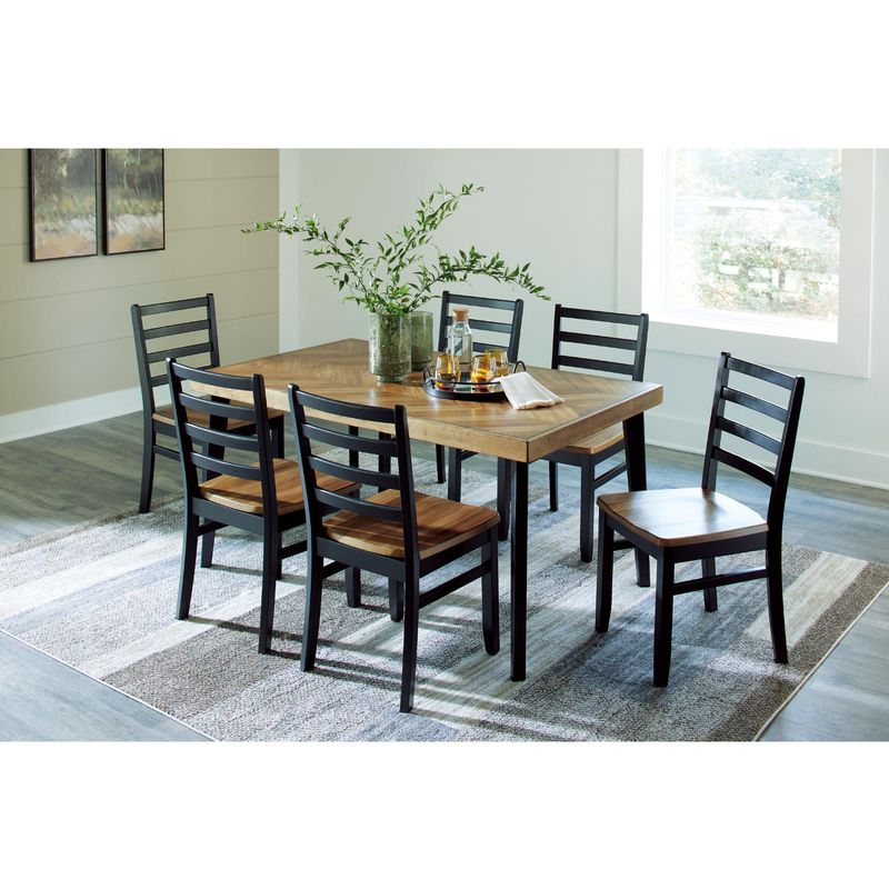 Blondon Dining Table and 6 Chairs (Set of 7)