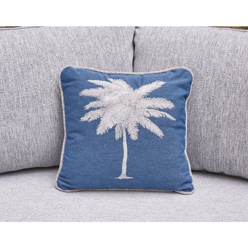 Naples Beach Outdoor Right and Left-arm Facing Loveseat with Cushion (Set of 2)