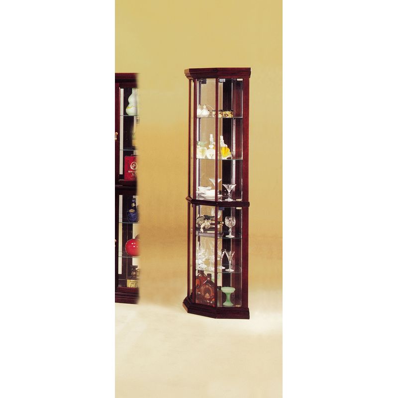 ACME Huxley Curio Cabinet (Corner), Cherry