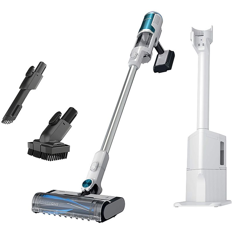 Shark - Clean & Empty Cordless Stick Vacuum & Auto-Empty System, Self Cleaning Brushroll, HEPA Filtration - White
