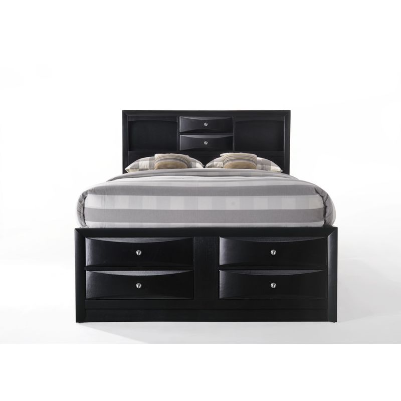 ACME Ireland Eastern King Bed w/Storage, Black