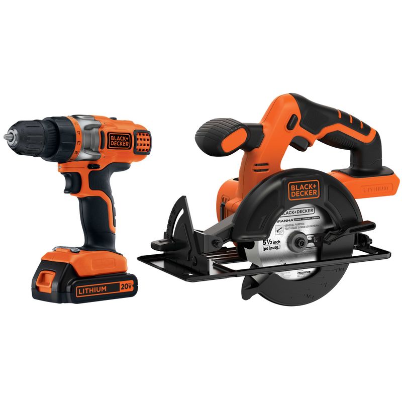 Black & Decker - 20V Max Drill/Driver & Circular Saw Combo