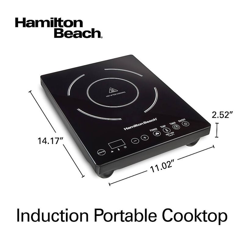 Hamilton Beach - 10" Modular Electric Induction Cooktop - BLACK