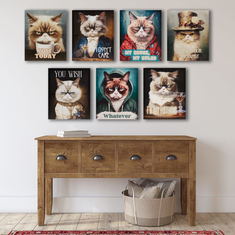 Whatever/Multi Grumpy Cats Whatever Canvas Wall Art See below