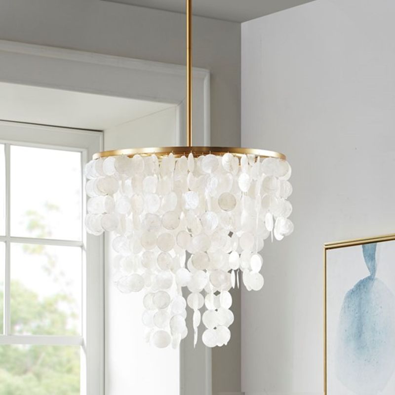 Isla Layered Capiz Chandelier