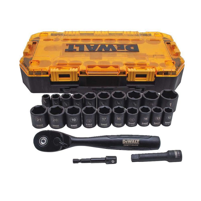 DeWalt - 23pc 3/8 Deep Combination Impact Socket Set