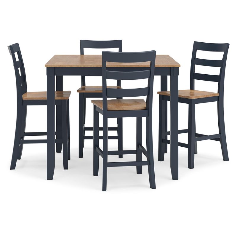 Gesthaven Counter Height Dining Table and 4 Barstools (Set of 5)