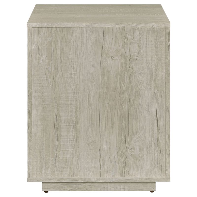 Loomis 3-drawer Square File Cabinet Whitewashed Grey